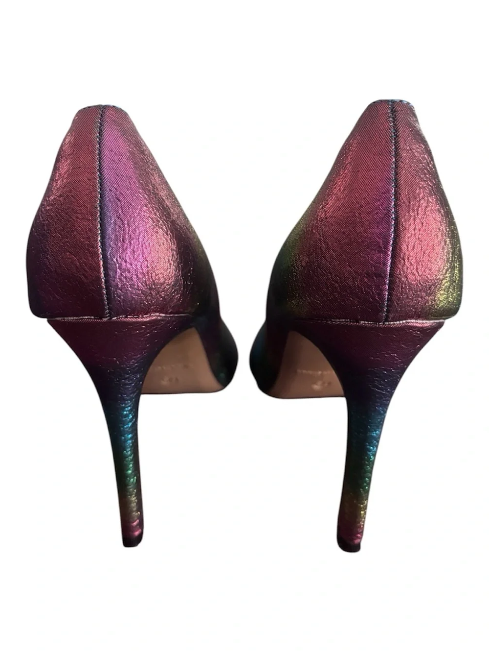 Betsey Johnson Women's Iridescent Bow Pointed Toe Heels